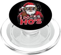 I Do It For The HOS Afro American Afro Santa Christmas PopSockets PopGrip para MagSafe