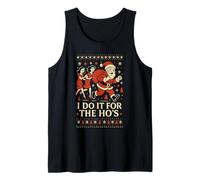 I Do It for The Ho'S Ugly Christmas Sweater Diseño Moderno Camiseta sin Mangas