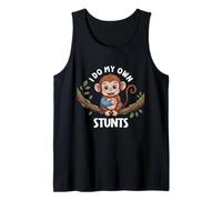 I Do My Own Stunts Broken Arm Monkey For Kids Animal Diciendo Camiseta sin Mangas