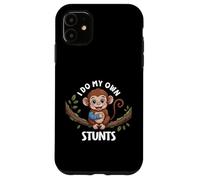 I Do My Own Stunts Broken Arm Monkey For Kids Animal Diciendo Carcasa para iPhone 11
