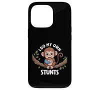 I Do My Own Stunts Broken Arm Monkey For Kids Animal Diciendo Carcasa para iPhone 13 Pro