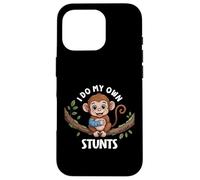 I Do My Own Stunts Broken Arm Monkey For Kids Animal Diciendo Carcasa para iPhone 16 Pro