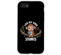 I Do My Own Stunts Broken Arm Monkey For Kids Animal Diciendo Carcasa para iPhone SE (2020) / 7 / 8