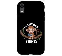 I Do My Own Stunts Broken Arm Monkey For Kids Animal Diciendo Carcasa para iPhone XR