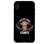 I Do My Own Stunts Broken Arm Monkey For Kids Animal Diciendo Carcasa para iPhone XS Max