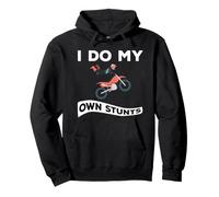 I Do My Own Stunts Funny Get Well Soon para Hombres Sudadera con Capucha