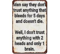 I Do Not Believe Anybody Humorous Metal Sign Vintage Living Room Plaque 8 X 12 in