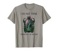 I Do Not Think Therefore I Do Not Am Sarcastic Witch Pink Camiseta