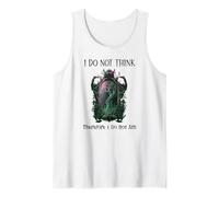 I Do Not Think Therefore I Do Not Am Sarcastic Witch Pink Camiseta sin Mangas