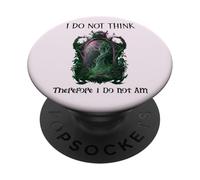 I Do Not Think Therefore I Do Not Am Sarcastic Witch Pink PopSockets PopGrip Adhesivo