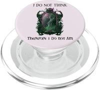 I Do Not Think Therefore I Do Not Am Sarcastic Witch Pink PopSockets PopGrip para MagSafe