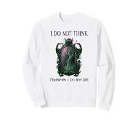 I Do Not Think Therefore I Do Not Am Sarcastic Witch Pink Sudadera