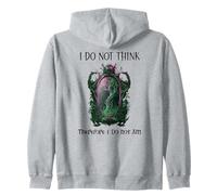 I Do Not Think Therefore I Do Not Am Sarcastic Witch Pink Sudadera con Capucha