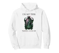 I Do Not Think Therefore I Do Not Am Sarcastic Witch Pink Sudadera con Capucha