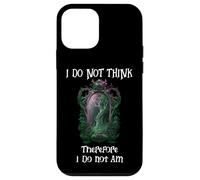 I Do Not Think Therefore I Do Not Am Sign Funny Overthinking Carcasa para iPhone 12 Mini