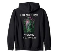 I Do Not Think Therefore I Do Not Am Sign Funny Overthinking Sudadera con Capucha