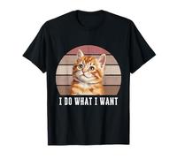 I Do What | Funny Orange Tabby Cat Lover Camiseta