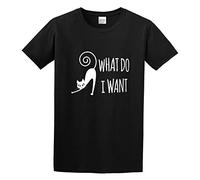 I Do What I Want Funny Joke Cat Animal Cat Slate Crew Neck Unisex Short Sleeve T-Shirt XL