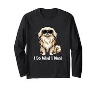 I Do What I Want - Pekinese Mom Peke Dog Mom Dog Dad Manga Larga