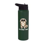 I Do What I Want - Pekinese Mom Peke Dog Mom Dog Dad Stainless Steel Insulated Water Bottle
