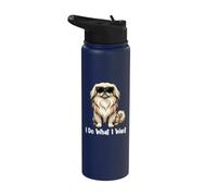 I Do What I Want - Pekinese Mom Peke Dog Mom Dog Dad Stainless Steel Insulated Water Bottle