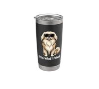 I Do What I Want - Pekinese Mom Peke Dog Mom Dog Dad Vaso térmico de acero inoxidable de doble pared