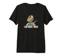 I Do What I Want Tiny Dinosaur Bearded Dragon Lover Camiseta Premium