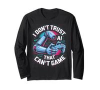 I Don´t Trust AI Gaming Gamer Manga Larga
