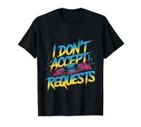 I Don't Accept Requests DJ Song Playlist Jokes - Camiseta gráfica económica, Hombre, Negro, M
