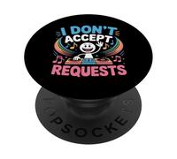 I Don't Accept Requests DJ Song Playlist Jokes |- PopSockets PopGrip Adhesivo