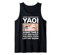 I Don't Always Read Yaoi - BL Manga Fujoshi Yaoi Anime Eyes Camiseta sin Mangas