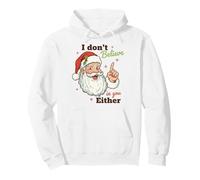 I Don't Believe In You Either Funny Santa Christmas Sudadera con Capucha