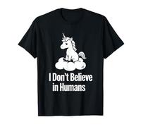 I Dont Believe Unicorn Funny Snarky Fantasy Diseño Gráfico Camiseta
