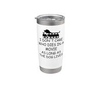 I Don't Care Who Dies in a Movie as Long as the Dog Lives Vaso térmico de acero inoxidable de doble pared