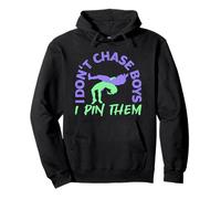 I Don't Chase Boys I Pin Them Wrestler Girl Funny Wrestling Sudadera con Capucha