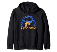 I Don't Chase Boys I Pin Them Wrestler Girl Funny Wrestling Sudadera con Capucha