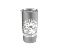 I Don't Crash I Stop With Style - Bicicleta divertida Vaso térmico de acero inoxidable de doble pared