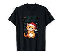 I Don't Do Silent Nights - Funny Christmas Cat Camiseta
