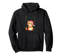 I Don't Do Silent Nights - Funny Christmas Cat Sudadera con Capucha