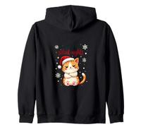 I Don't Do Silent Nights - Funny Christmas Cat Sudadera con Capucha