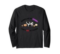 I Don't Eat My Friends -Animal Vegano Vegetariano Paz Mundial Manga Larga