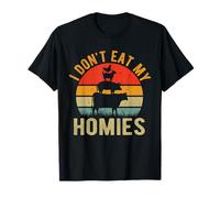 I Don't Eat My Homies Divertido Vegano Vegetariano Retro Vintage Camiseta