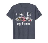 I Don't Eat My Homies - Vegan - Vegetarian - Organic Diet Camiseta, Hombre, Azul Jaspeado, L