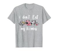 I Don't Eat My Homies - Vegan - Vegetarian - Organic Diet Camiseta, Hombre, Gris Jaspeado, M