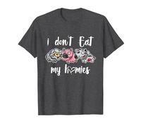 I Don't Eat My Homies - Vegan - Vegetarian - Organic Diet Camiseta, Hombre, Jaspeado Oscuro, M