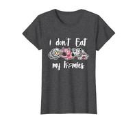 I Don't Eat My Homies - Vegan - Vegetarian - Organic Diet Camiseta, Mujer, Jaspeado Oscuro, M