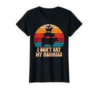 I Don't Eat My Hommies Camiseta gráfica económica, Mujer, Negro, M