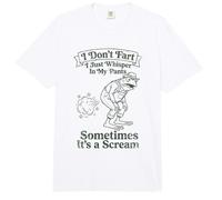 I Don't Fart I Just Whisper In My Pants Frog Humor Mujer Comfort Colors Adult Heavyweight T-Shirt