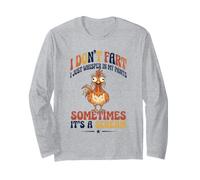 I Don't Fart I Just Whisper in My Pants Funny Chicken Manga Larga