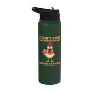 I Don't Fart I Just Whisper in My Pants Funny Chicken Stainless Steel Insulated Water Bottle
